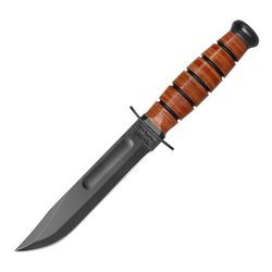 Ka-Bar 1250 - Kurzes USMC-Militärmesser - Lederscheide 