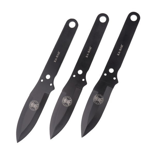 Ka-Bar - Set of Three Throwing Knives - Polyester Sheath - 1121